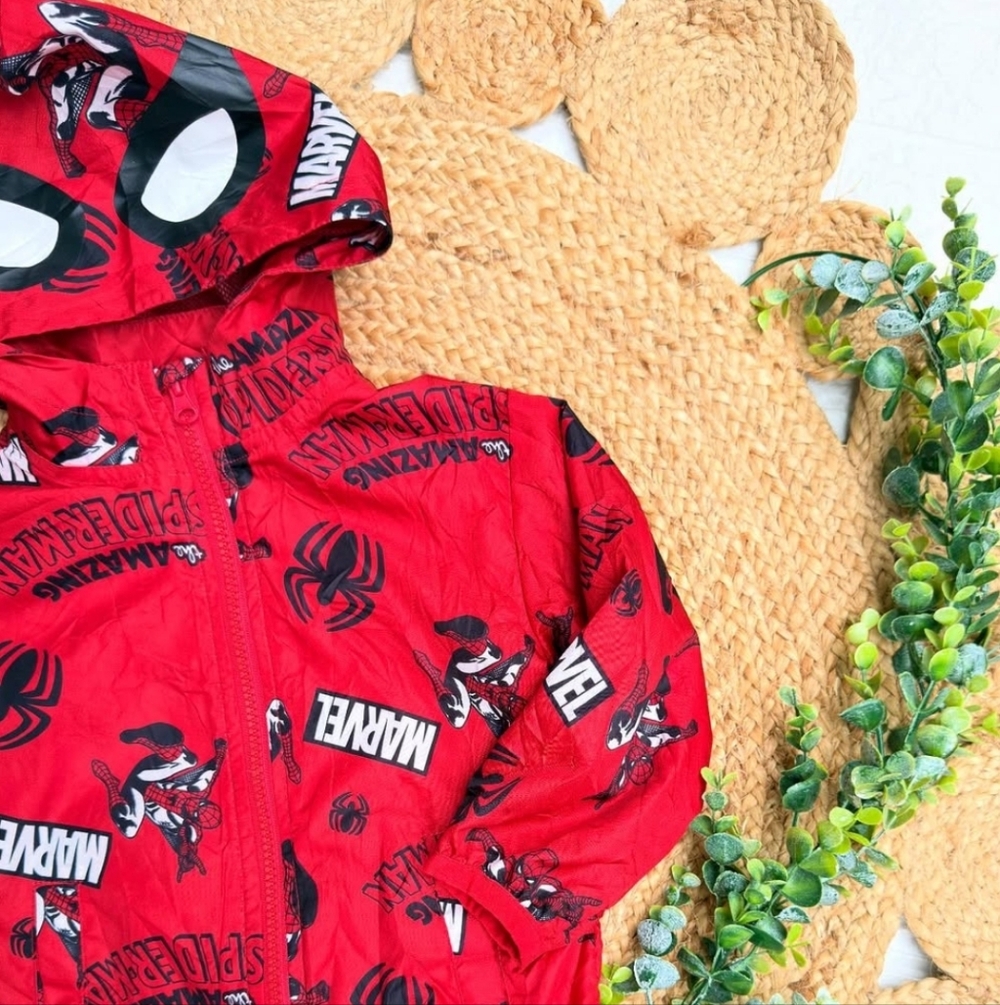 Marvel Red Spider-Man Kids Jacket NEW with Tags Size 7